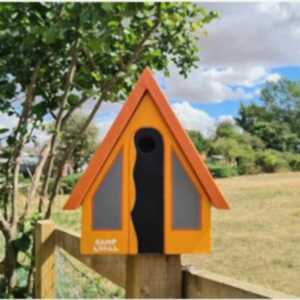 Handmade Tent Wooden Bird Box with Personalised Text