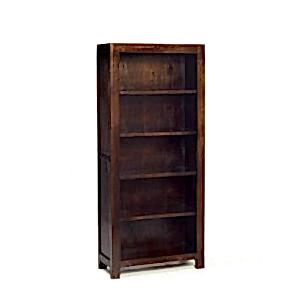 Dakota Dark Wood Mango Large Open Bookcase
