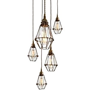 Jailhouse Cage Cluster Pendant