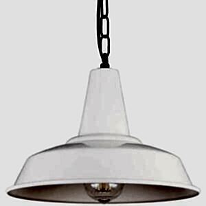 Jake Industrial Green Metal Pendant Light