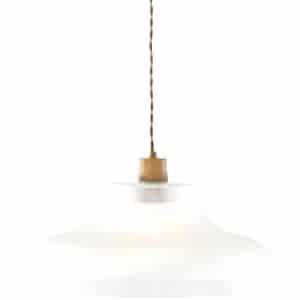 Metro Antique Brass Glass Pendant