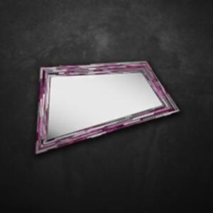 Rhombus PIAGGI Pink Glass Mosaic Mirror