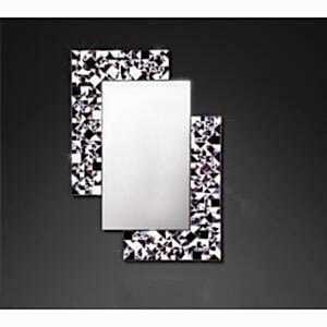 Kaleidoscope PIAGGI violet glass mosaic mirror
