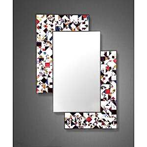 Kaleidoscope PIAGGI multicolour glass mosaic mirror