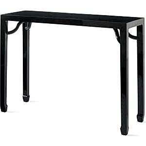 Ming Console Table, Black Lacquer