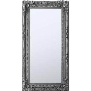 Georgette French Silver Carved Rectangular Leaner Mirror 176cm x 90cm