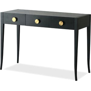 Orly Black Wenge Oak Console/Dressing Table 3 Drawers