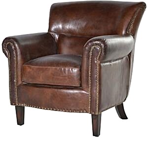 Vintage Brown Leather Armchair