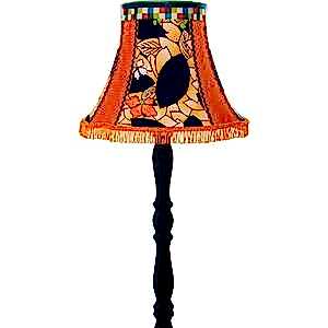 Tangerine Dreams Orange Vintage Lampshade Handmade