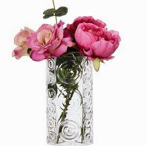 Bouquet Glass Vase Swirls, 22.5cm x 12cm, Handblown