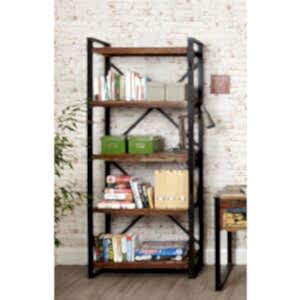 Shoreditch Large Open Bookcase Reclaimed Wood