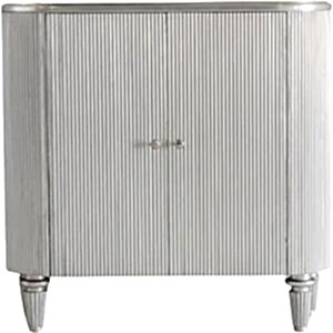 Jeeves Retro Art Deco Silver Drinks Cabinet Hand Gilded in Silver Leaf
