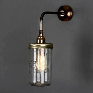 Jam Jar Wall Light