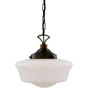 Art Deco School Pendant Light