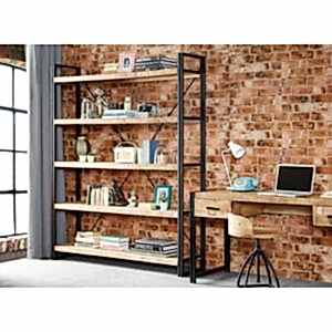 Upcycled Industrial Mintis Extra Large Open Bookcase