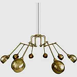 Arachni 8 Arm Industrial Chandelier