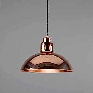 Industrial Copper Pendant Light