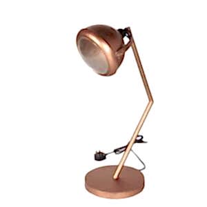 Round Industrial Table Lamp Lacquered Iron