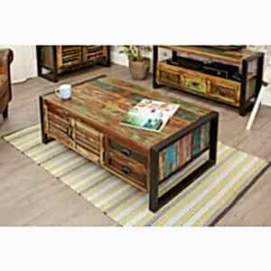 Urban Chic 4 Door 4 Drawers Large Coffee Table by Baumhaus Furniture