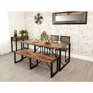 Shoreditch Rustic Dining Table - Large - 180 x 90cm