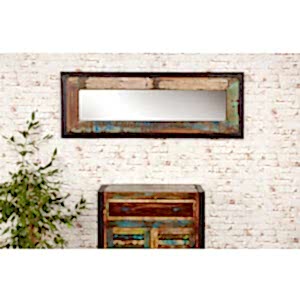 Shoreditch Rustic Rectangular Wall Mirror 150 x 55cm