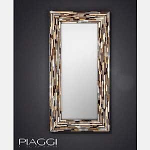 Big Q Light Brown Modern Glass Mosaic Rectangular Mirror