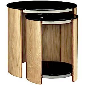 Florence Oak Nest of Tables by Jual Furnishings