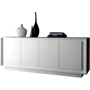 Luna Four Door Sideboard - Matt White
