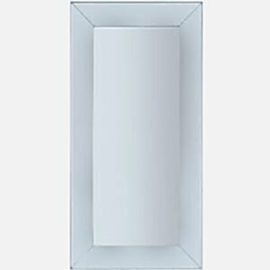 Vasto Rectangular Bevelled Leaner Mirror Silver 183cm x 92cm