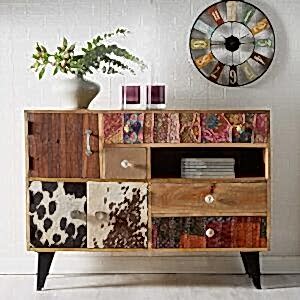 Sorio 3 Door 4 Drawer Quirky Sideboard Reclaimed
