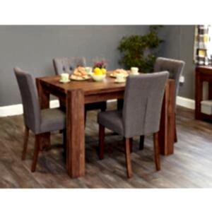Shiro 4 Seater Walnut Rectangular Dining Table 120 x 90cm