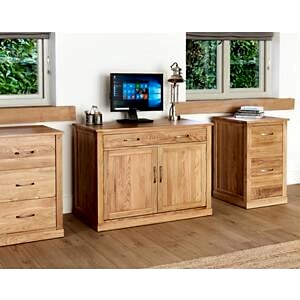 Mobel Oak Hidden Home Office by Baumhaus Furniture