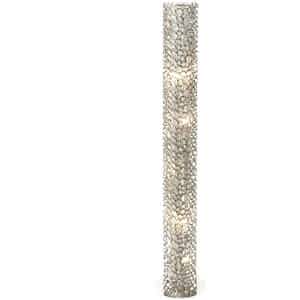 Eos Nickel Tube and Chains Floor Lamp