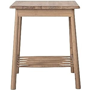 Wycombe Nordic Wooden Side Table with Shelf in Oak or Black