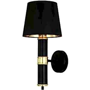Kangos Retro Wall Light Black and Brass