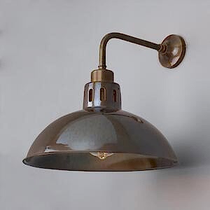 Paris Vintage Brass Dome Wall Light