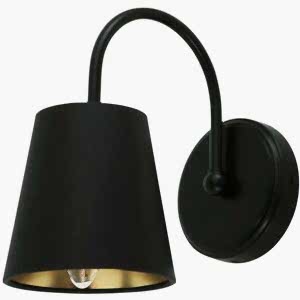 Carrick Wall Light Black Cotton Shade