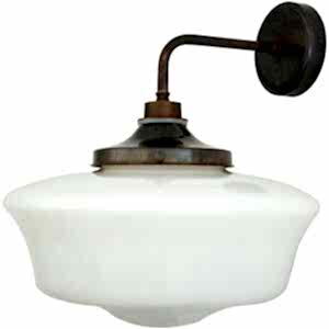 Art Deco School Bathroom Wall Light