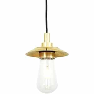 Ren Bathroom Industrial Brass Pendant Light