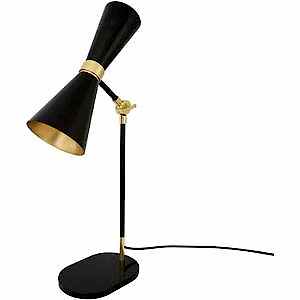 Cairo Retro Modern Desk Lamp Black or White