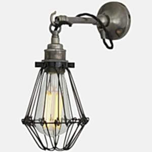 Edom Industrial Cage Wall Light