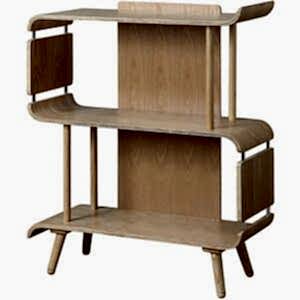 Jual Vienna Retro Short Bookcase Walnut or Oak - PC611