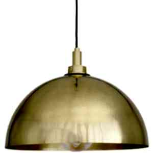 Hydra Brass Dome Bathroom Pendant Light 30cm