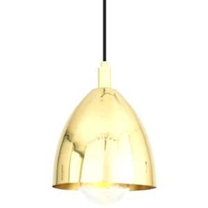 Jorah Brass Cone Pendant Bathroom Light