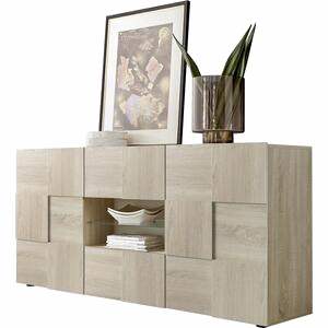 Treviso Sideboard, Two Doors, Two Drawers - Samoa Oak Finish