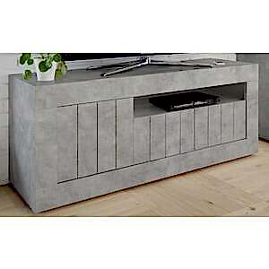 Como Three Door TV Unit - Grey Finish