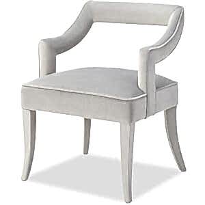 Calvin Vintage Dining Chair Art Deco Grey or Blue Velvet