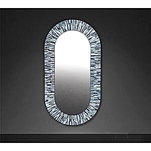 Stadium PIAGGI Grey Glass Mosaic Mirror