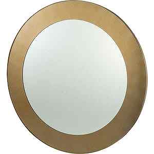 Camden Circular Mirror 100cm brushed brass frame