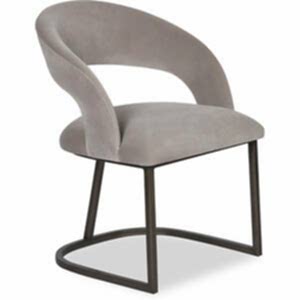 Alfie Dining Chair in Mink, Blue or Grey Velvet